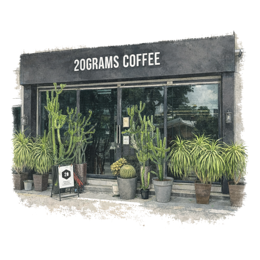20grams Coffee Roastery Singapore illustration