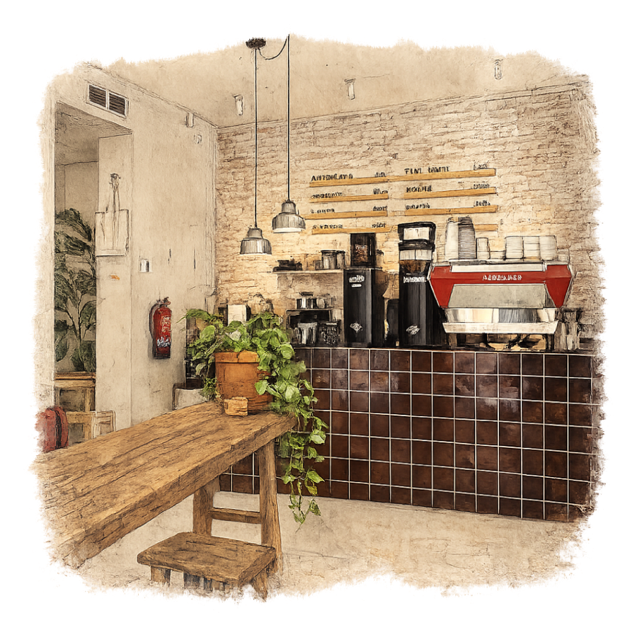 Ambu Coffee Lab in Madrid