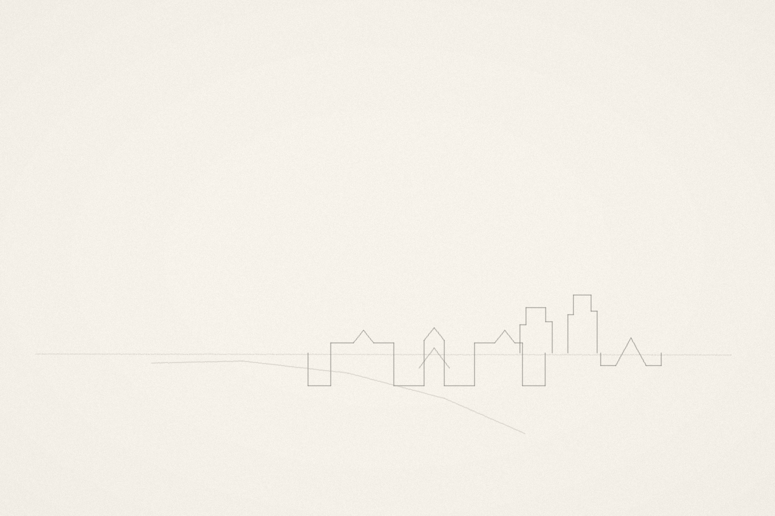 Minimal pencil outline of Bengaluru