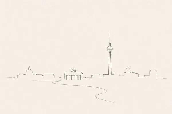 Minimal pencil outline of Berlin