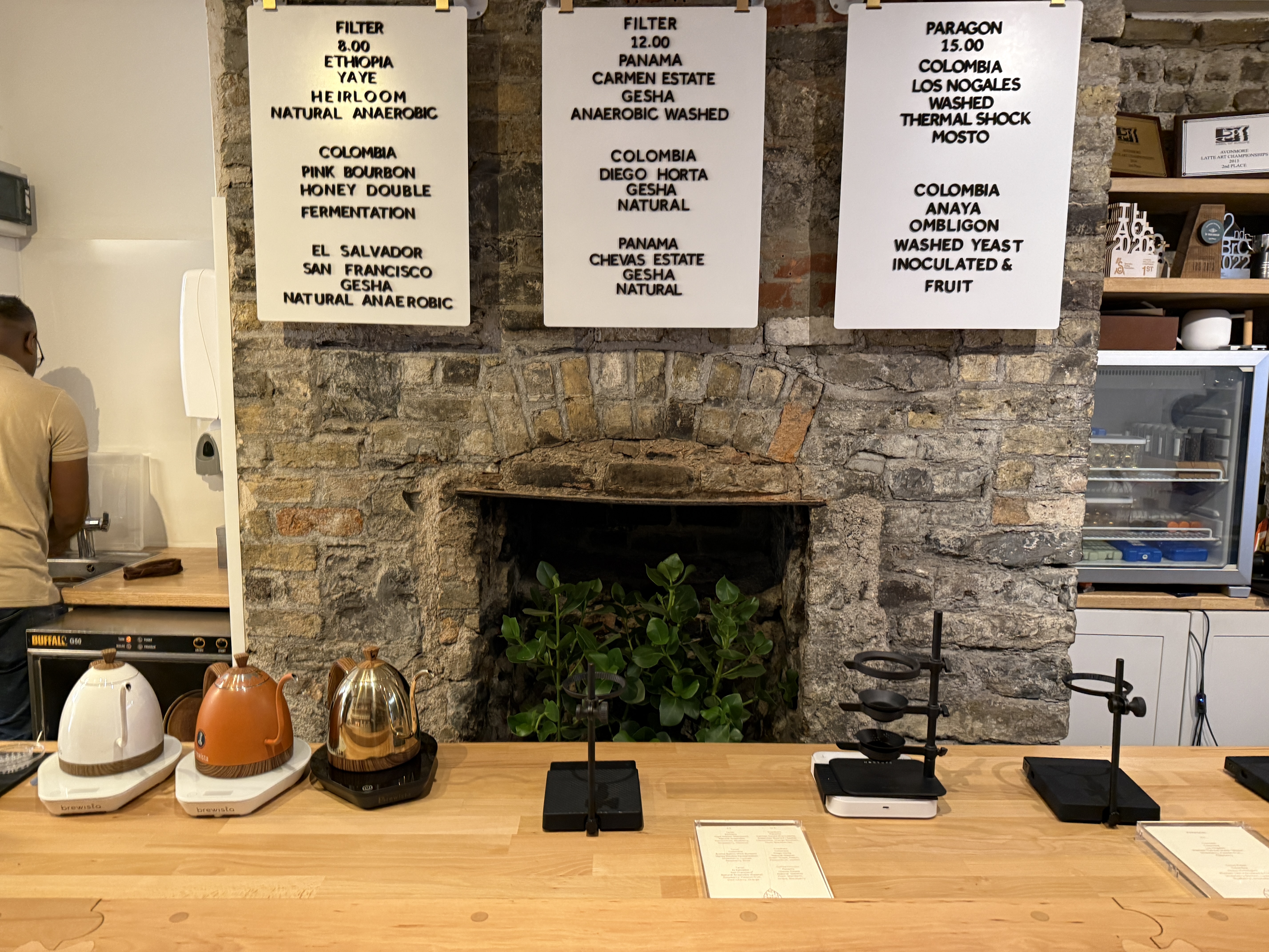 Americano and espresso setup at Brew Lab Dublin