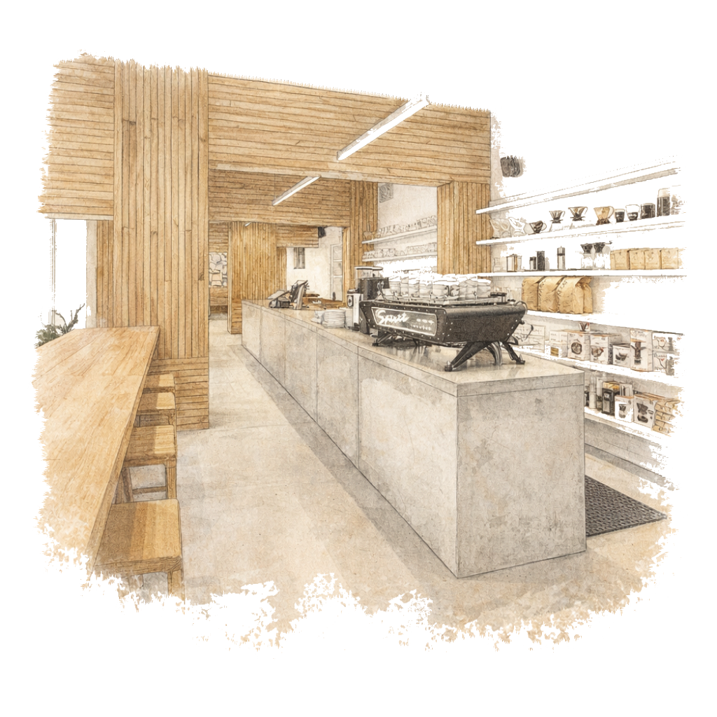 Café Místo illustration