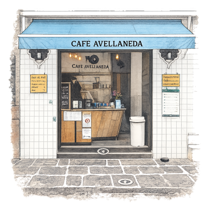 Café Avellaneda - illustration