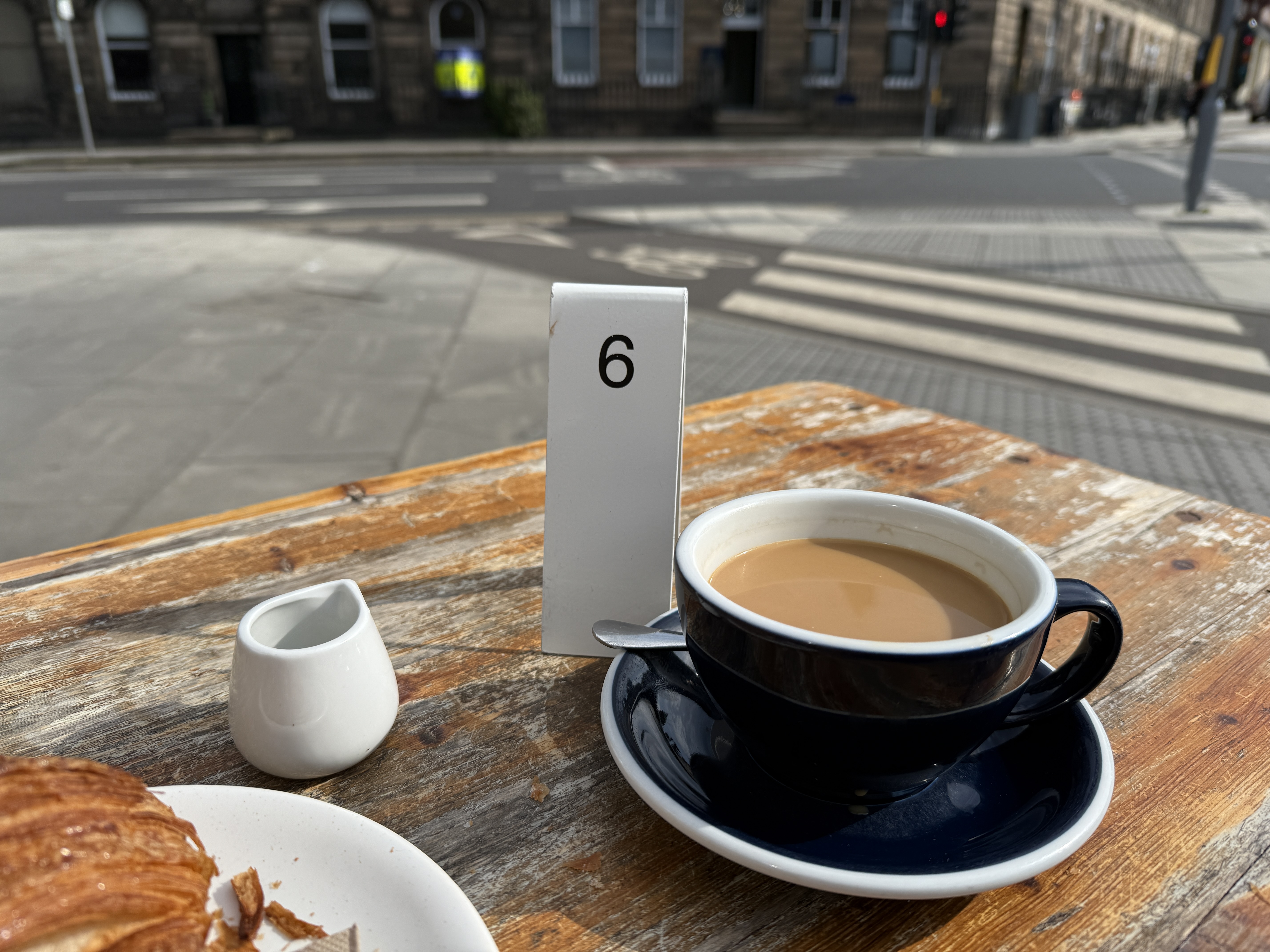 Flat white and grilled-cheese at Cairngorm Melville Place, Edinburgh