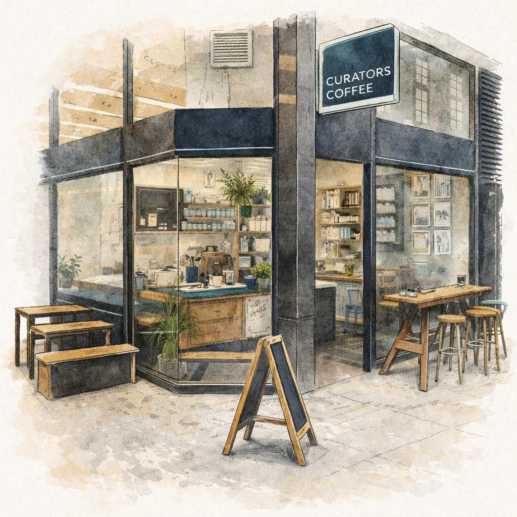Curators Coffee Studio - illustration