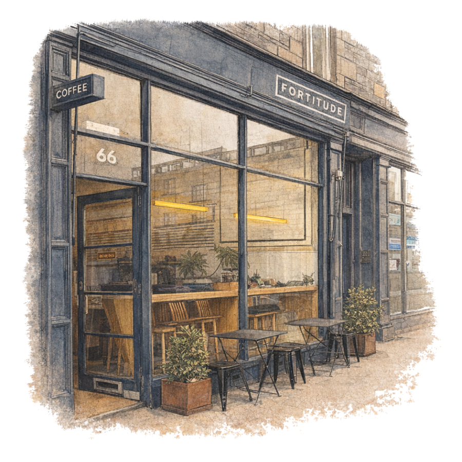 Fortitude Coffee Stockbridge in Edinburgh