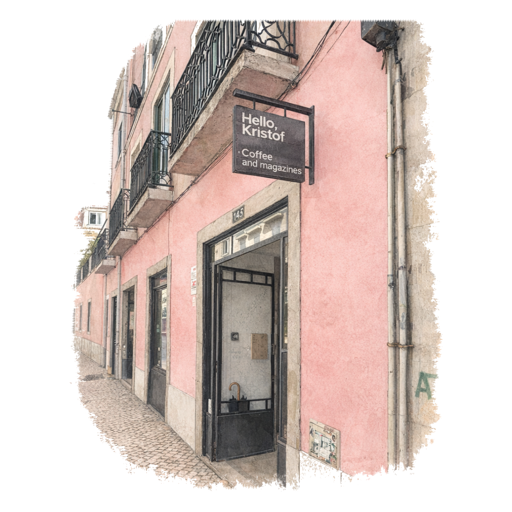 Hello, Kristof in Lisbon
