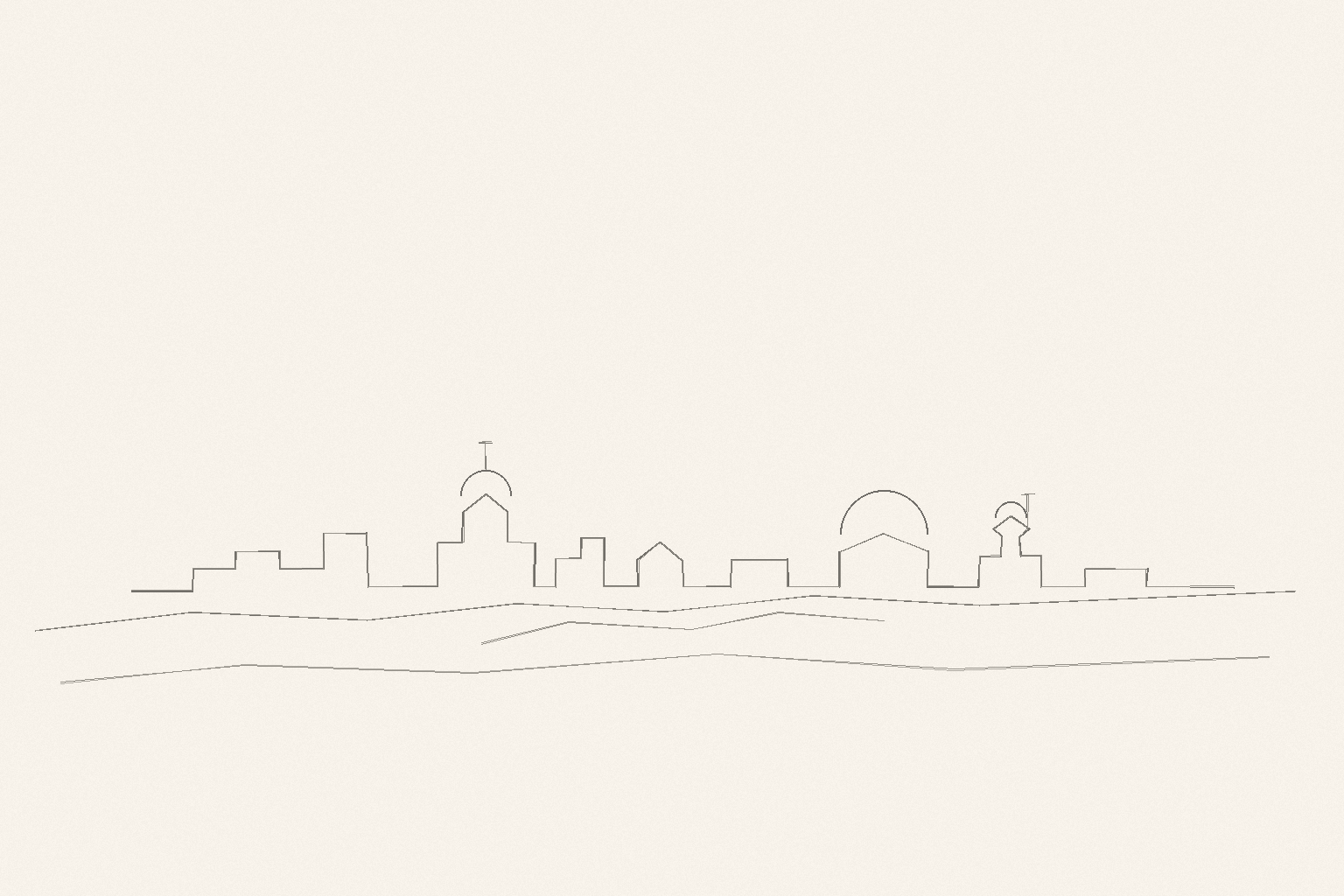 Minimal pencil outline of Helsinki