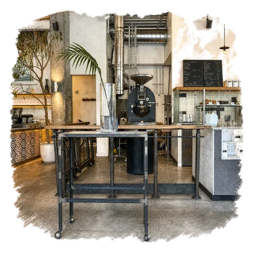 Interior of Rosslyn Coffee in London