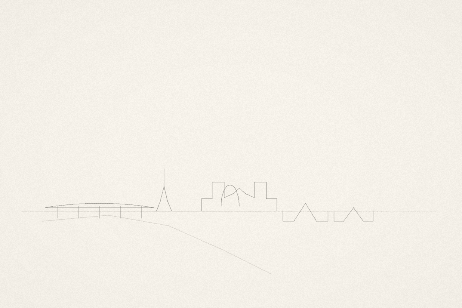 Minimal pencil outline of Lyon