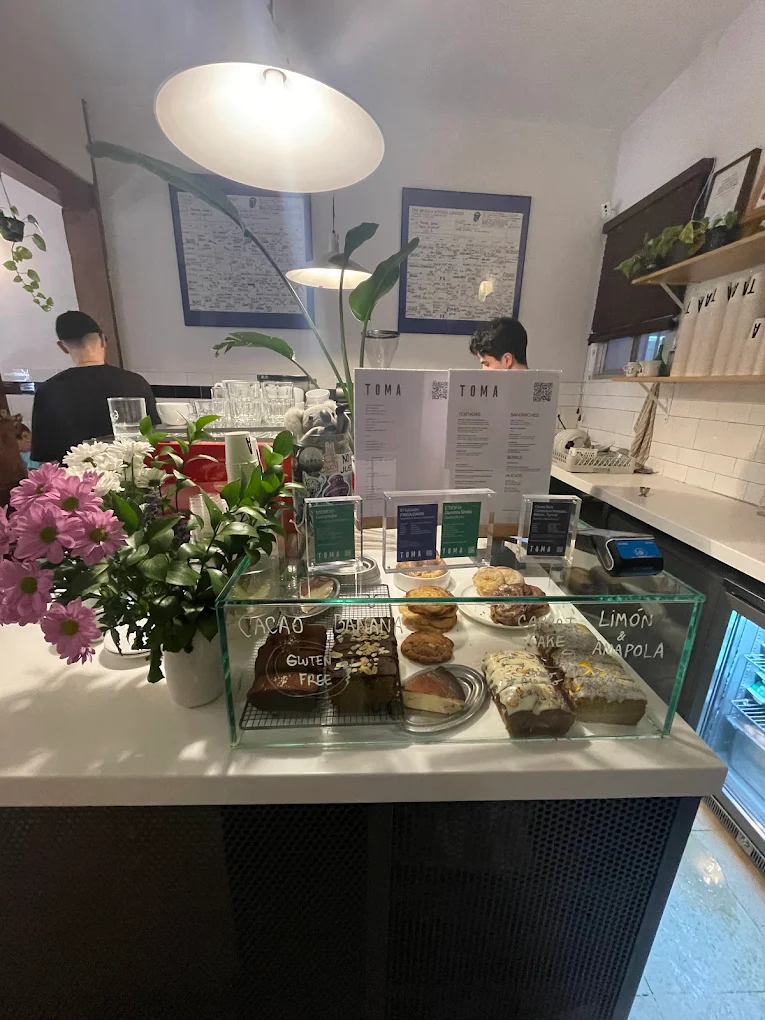Fresh pastry and coffee at Toma