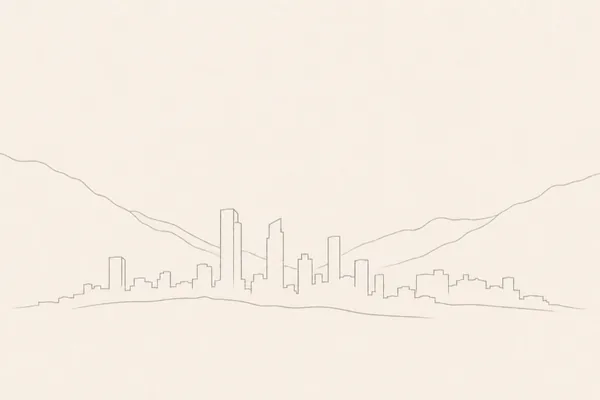Minimal pencil outline of Medellín