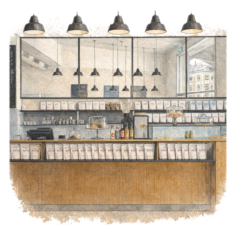 Mocca Kaffebar, Oslo — illustration