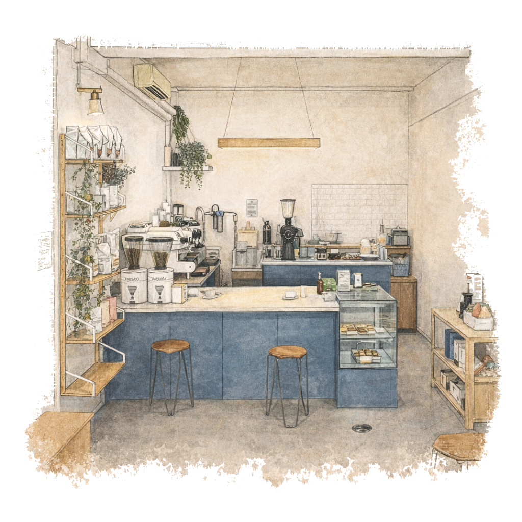 Narrative Coffee Stand in Singapore