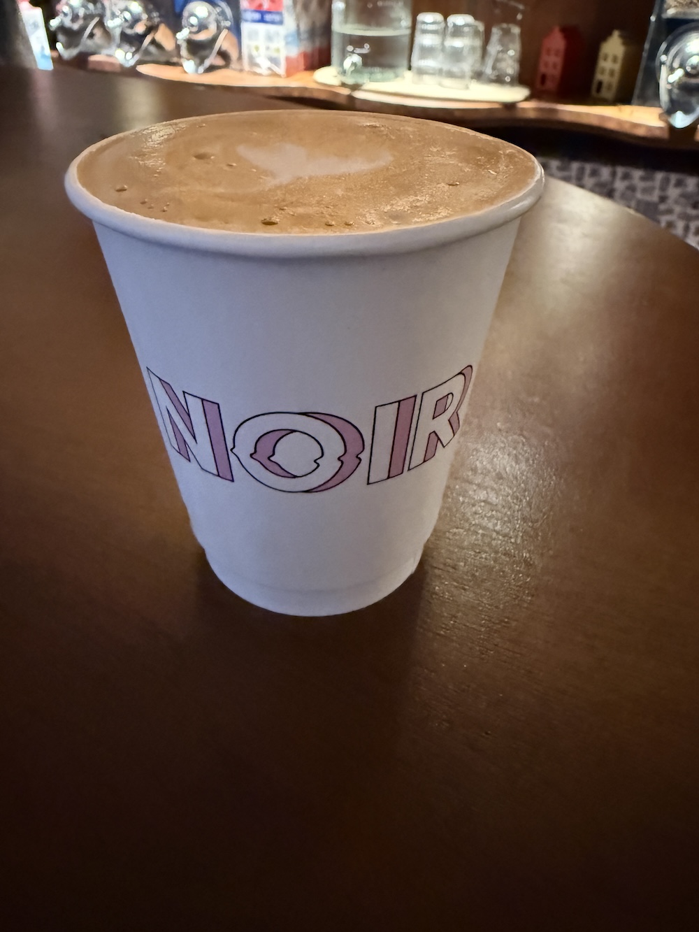 Noir Coffee Shop bar and seating