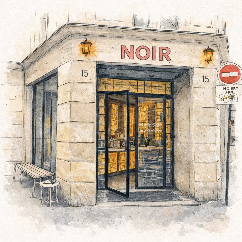 Noir Coffee Shop in Paris