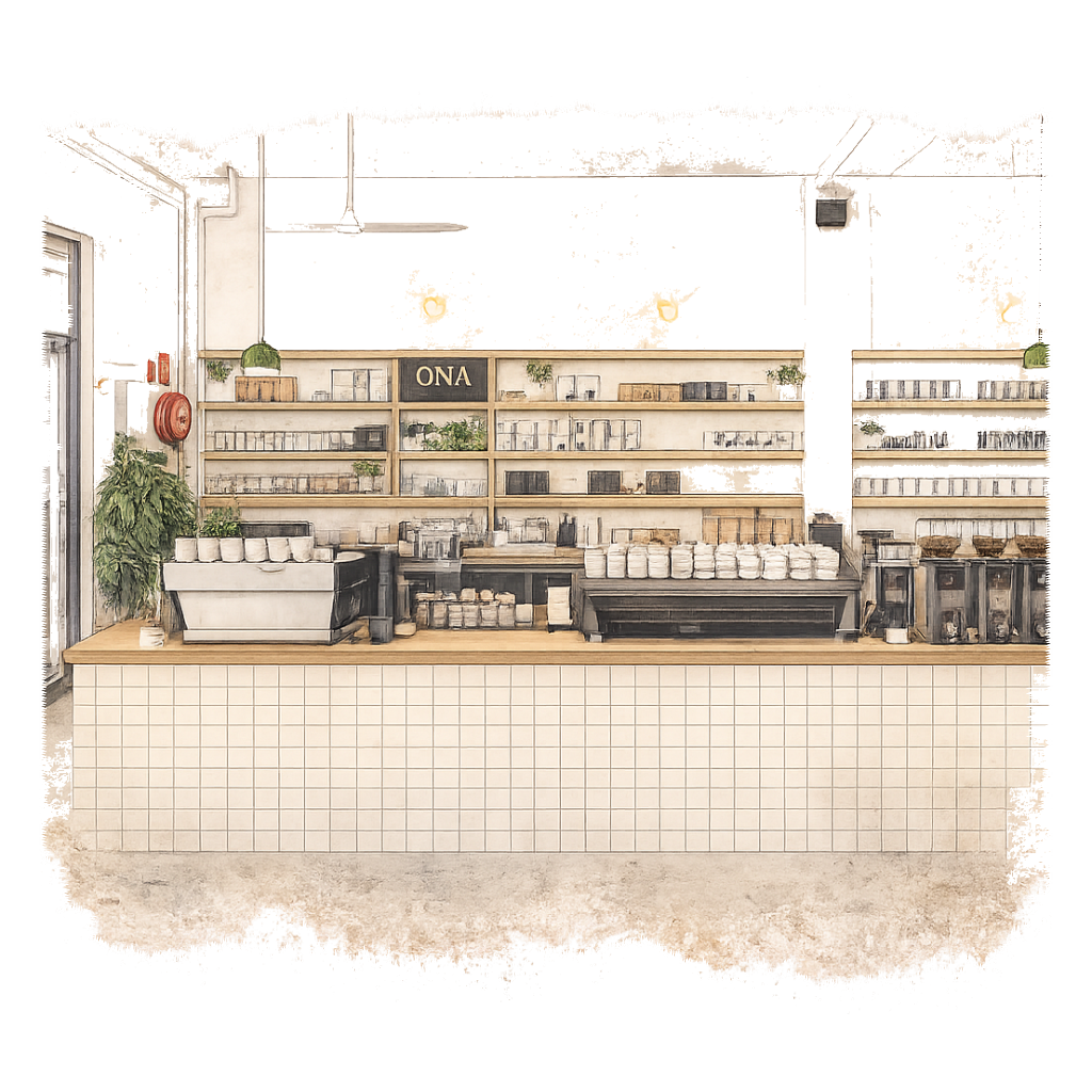 ONA Coffee Melbourne in Brunswick, Melbourne