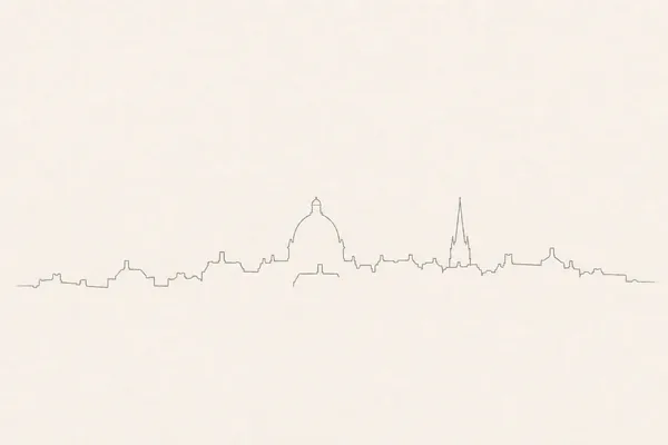 Minimal pencil outline of Oxford