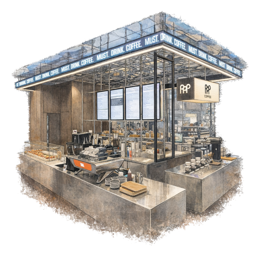 PPP Coffee Singapore illustration