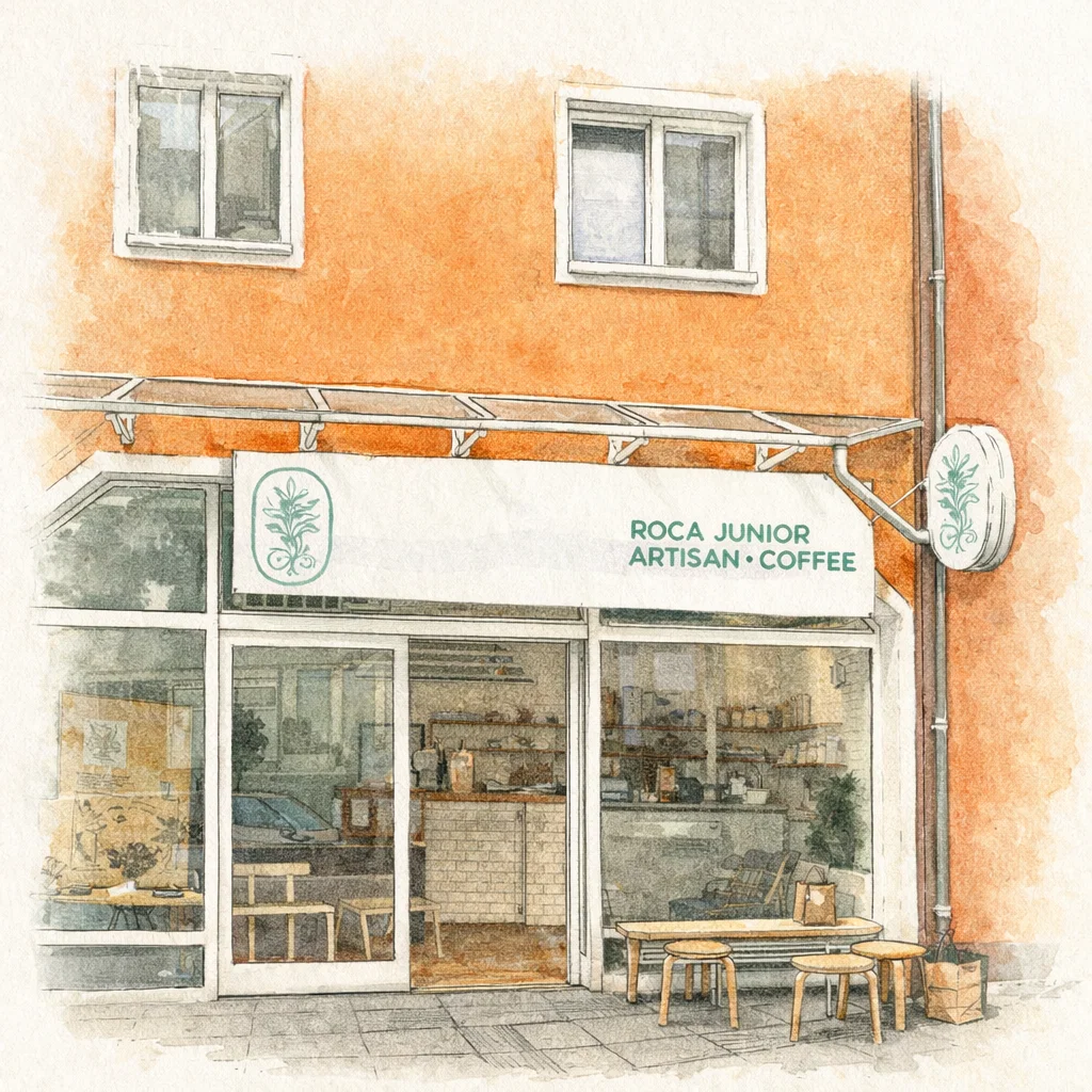 Roca Junior coffee bar in Munich