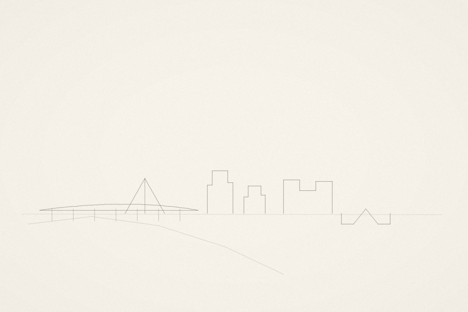 Minimal pencil outline of Rotterdam