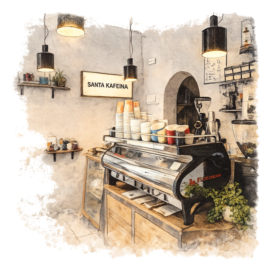 Santa Kafeina in Madrid