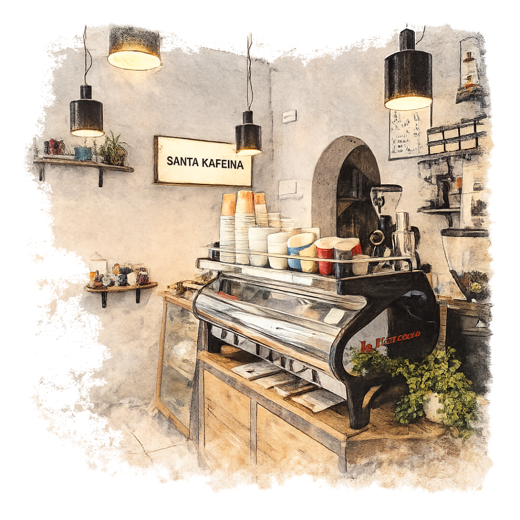 Santa Kafeina in Madrid