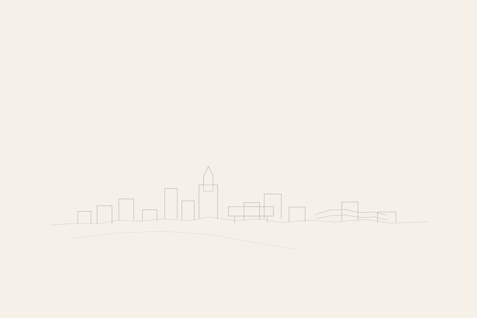 Minimal pencil outline of São Paulo