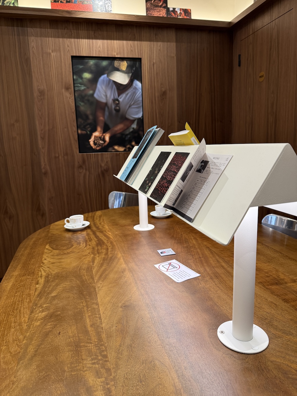 Filter brewing station at Terres de Café