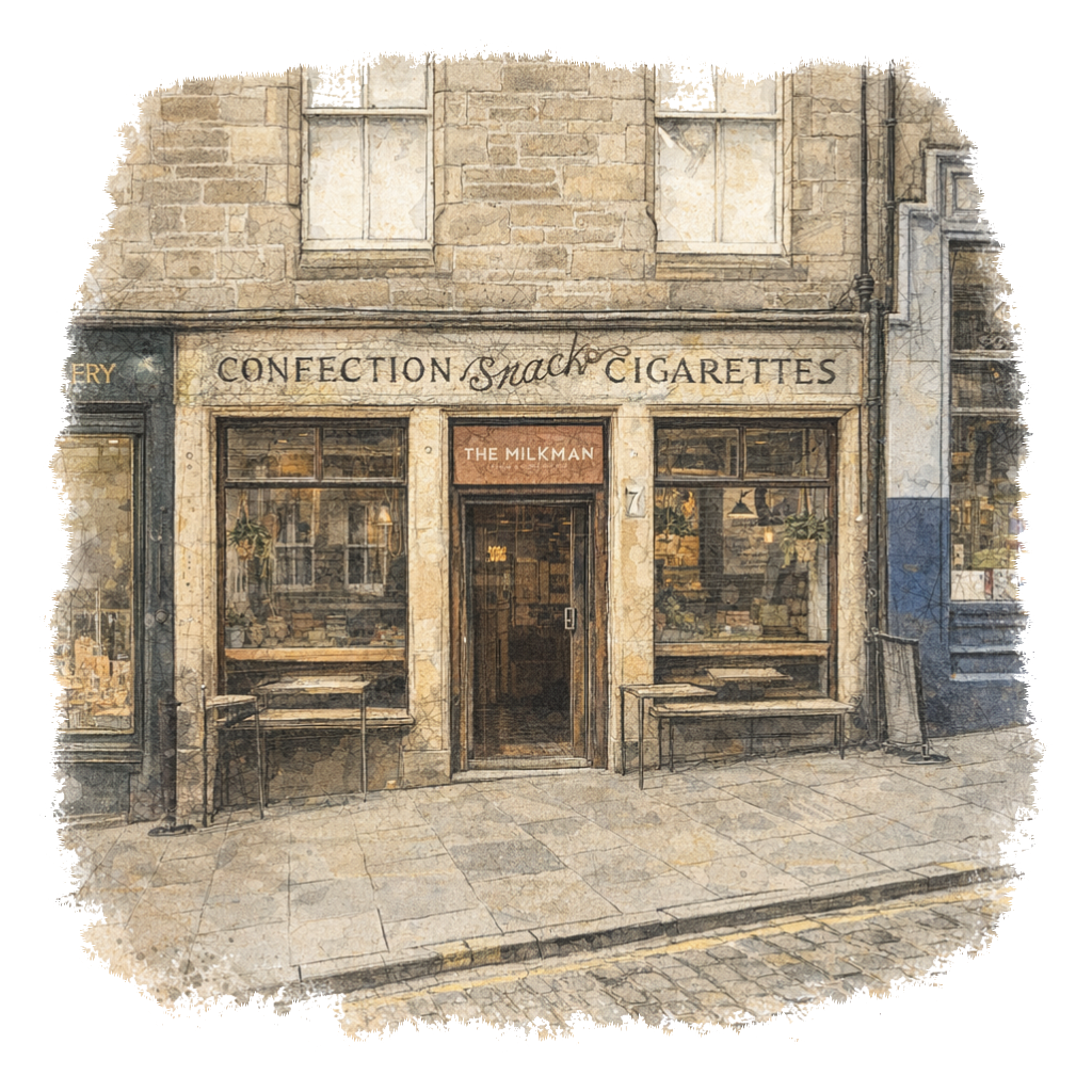 The Milkman on Cockburn Street in Edinburgh