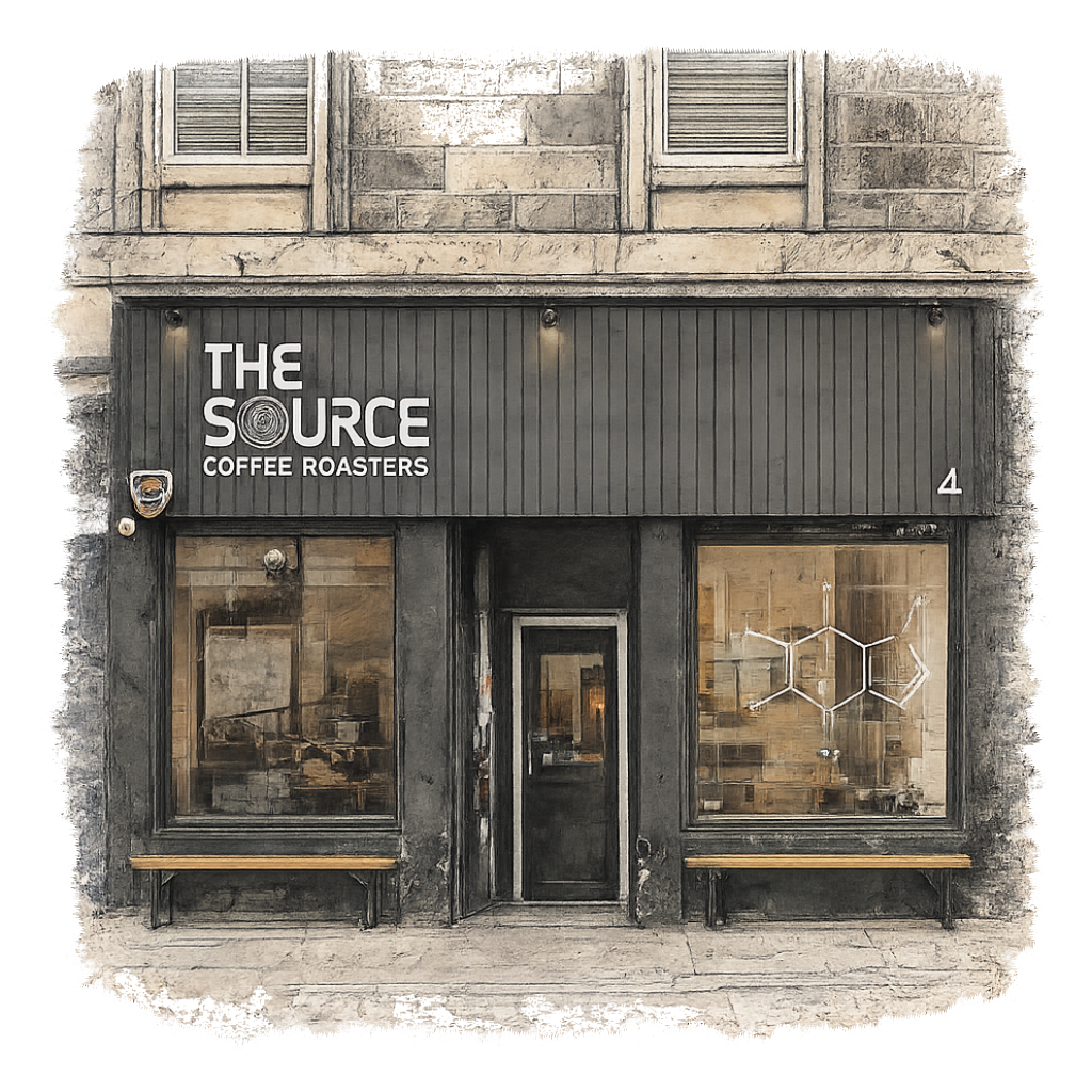 The Source Coffee Bar, Edinburgh - illustration