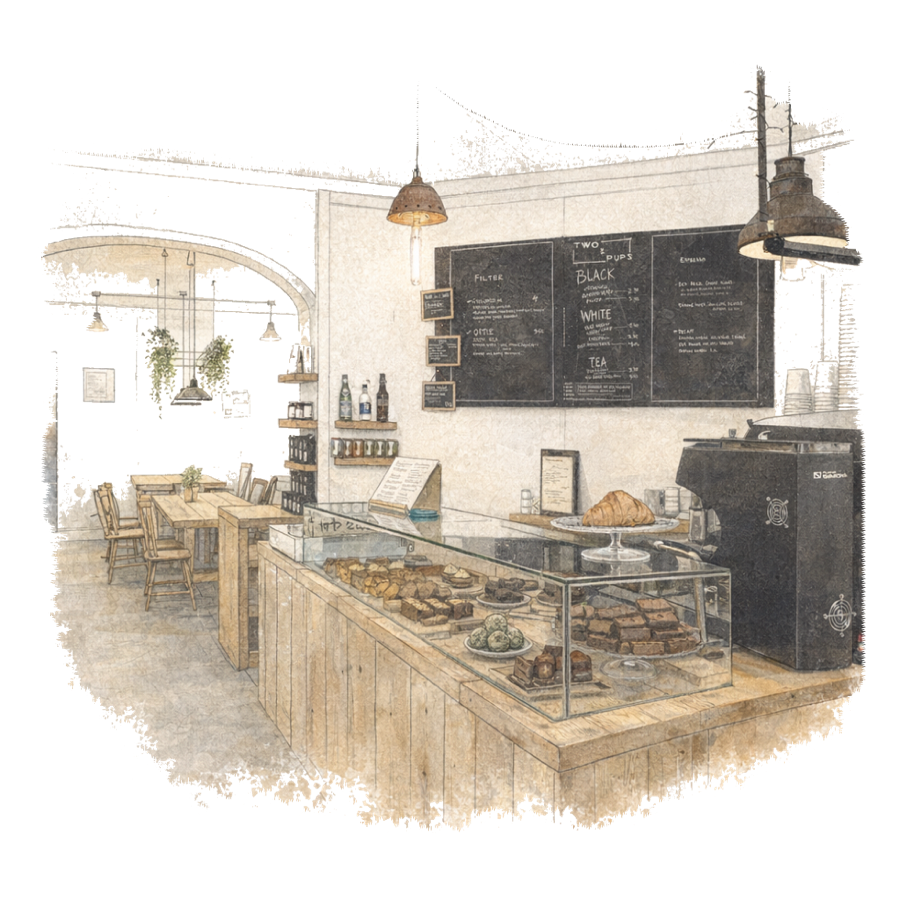 Two Pups on Francis Street in Dublin