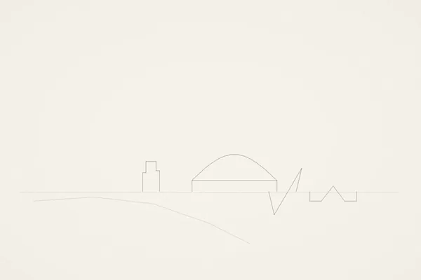 Minimal pencil outline of Valencia