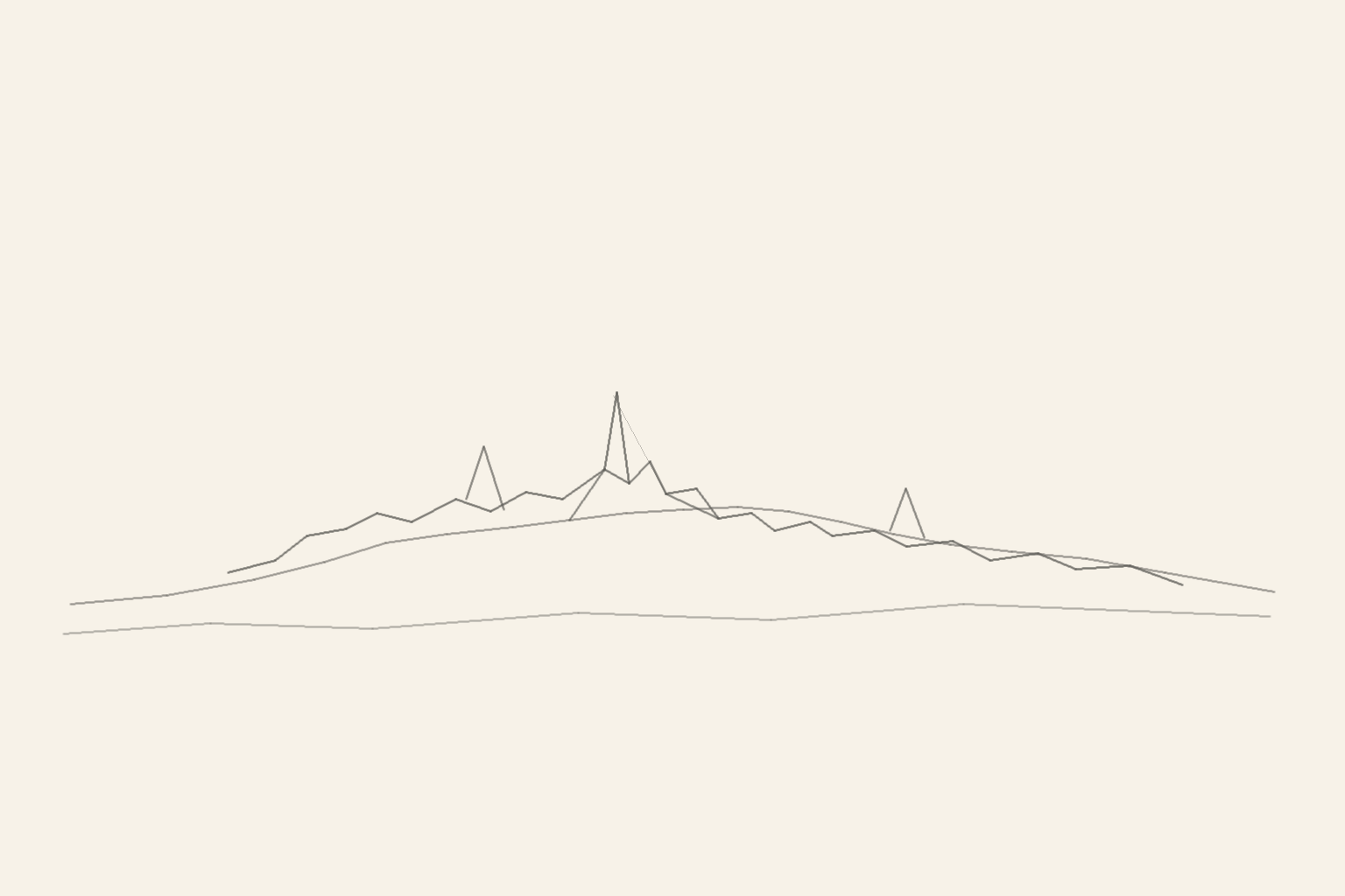 Minimal pencil outline of Wellington
